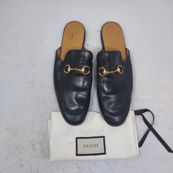 Gucci Black Horsebit Princetown Slide Mule - Picture 7 of 11